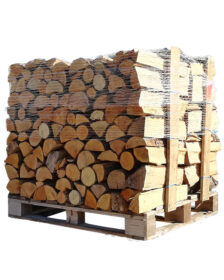 Scheit 40 cm WOODSTOCK Premium-Qualität – 1 Palette + 8 Anzündholzsäcke im Angebot